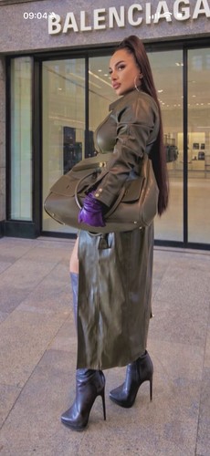Lang kleid mäntel zara khaki - lang,
