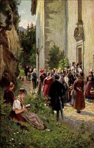 Künstler vor der - vor,