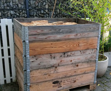 Brennholz gemischt - auf EURO-Palette mit sechs Rahmen