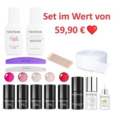 NEONAIL PREMIUM UV Nagellack Starter Set Farbenvielfalt & Pflege ohne LED Lampe