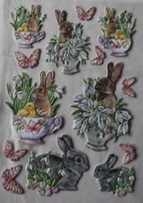 3-D Relief-Sticker "Hase u