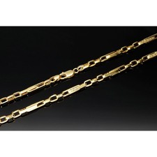 Greco Design Goldkette Halskette 585 14K 4,2mm 55cm Echt Gold Geschenk Idee NEU