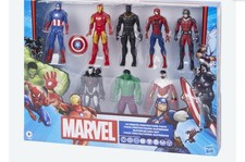 Spiderman Actionfiguren Set 8 Figuren 15 cm Höhe Marvel Superhelden Set NEU