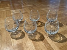 6 Eisch "Bolero" Brandy Cognacschwenker, Cognacglas, Keilschliff, 60er Jahre