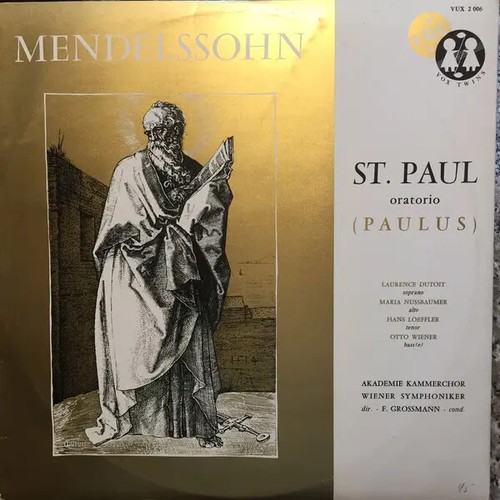 Mendelssohn paul oratorio - mendelssohn,