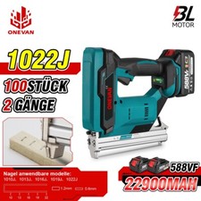 Akku Tacker Nagler Nagelpistole Nagelgerät Holz 1022J Nägel Set Für Makita 18V 