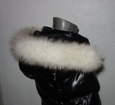 Polarfuchs Pelz Kapuze Kragen Echt Fellkragen Fuchs Pelzkragen für Jacke Parka