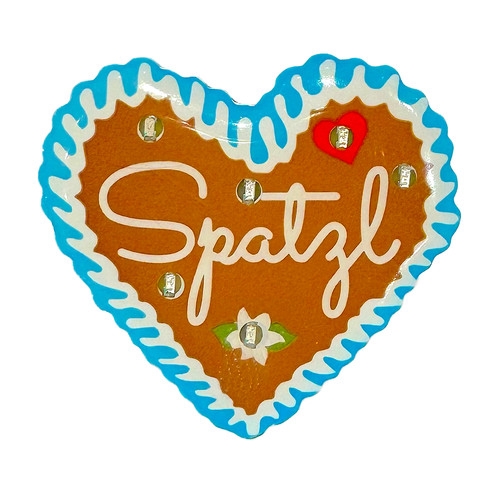 Led ansteck pin - "spatzl", im