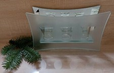 Rarität Partylite Wandhalter Stratus für Teelichter und Votivkerzen Glas 30x17cm