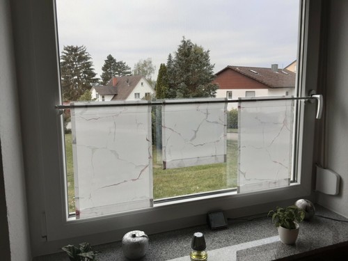 Scheibengardine er set - ,