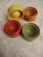 Tupperware Eierbecher stapelbar 70er Jahre Retro