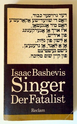 Isaac bashevis singer der - isaac,