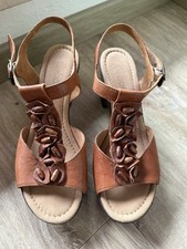 Gabor Leder Sandale Keilabsatz