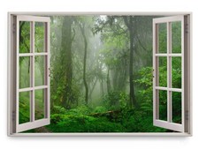 120x80cm Wandbild Fensterbild