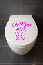 WC Deckelaufkleber Monster