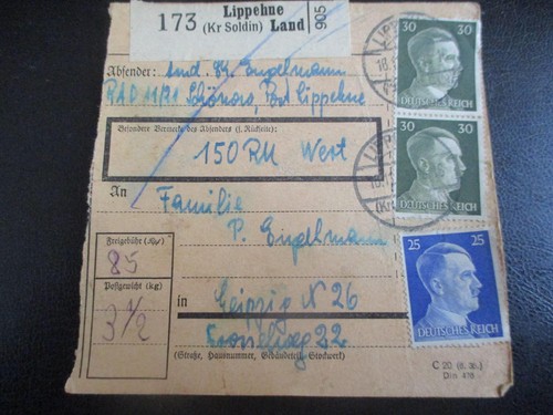 260 paketkarte aus lippehne - aus,