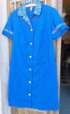 Kurze Kittelschürze Schürze Schürzenkleid Hauskleid Vintage Fetisch DDR Gr.M88