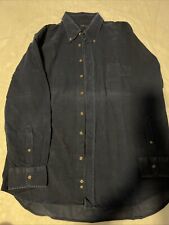 Hudges & Brooks Hemd Herren Herrenhemd Cord Größe XXL Dunkelblau