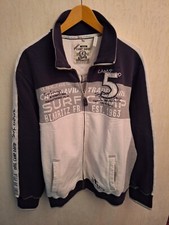 CAMP DAVID SWEATJACKE XXL * weiß blau * TOP *