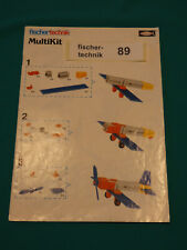 fischertechnik Mechanik Bauanleitung Multikit für Flugzeug/Hubschrauber u. a.