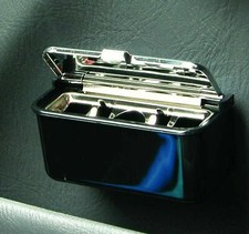 Mini Klappdeckel Aschenbecher Ascher Auto KFZ 9 x 4 cm ABNEHMBAR mit HALTER