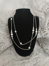 Georg Jensen Halskette 925,Sphere Kette Mit Perlen,lange Kette