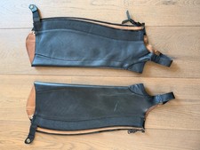 Neu / Echtleder Chaps schwarz