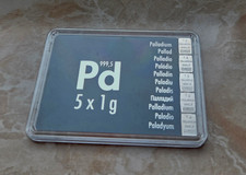 Palladiumbarren 5x 1g CombiBar