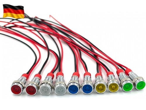 6mm kontrollleuchte set 12v - set,