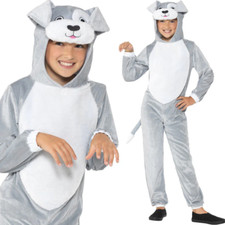 Hundekostüm Für Kinder Tier Welpen Hund Faschingskostüm Outfit 4-12 Jahre