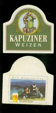 Bierdeckel Kapuziner Weizen (2-B) Bier, Bière, Brauerei, Kulmbach, Bayern