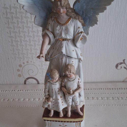 Porzellanfigur schutzengel mit - schutzengel,