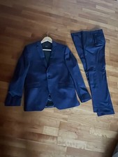 Herren Anzug blau Gr. 48 Slim