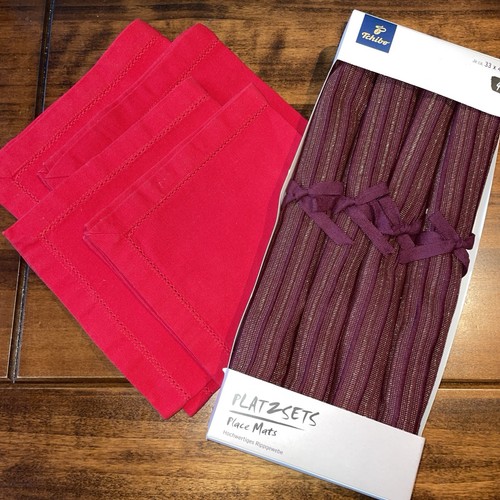 Tchibo tisch setz bordo - tchibo-, -bordo/neu