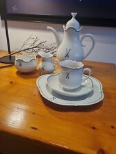 Meissen,  Großer Ausschnitt,  Blauer Faden, Schwerter, Kaffeeservice 6 Personen