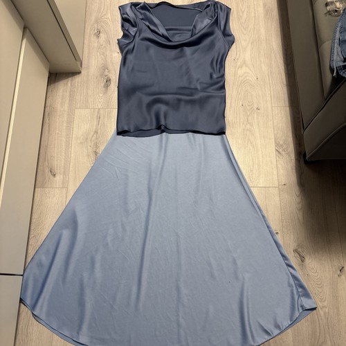 Satin rock und bluse - rock,