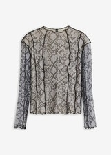Langarmshirt aus Mesh Gr