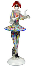 Murano art glass commedia - glass,