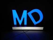 Leuchtbuchstaben Lampe, selbstgebaut