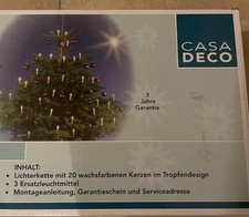 Kerzenlichterkette für  Innen,  CASA deco, 20 KERZEN, 9,5 Meter