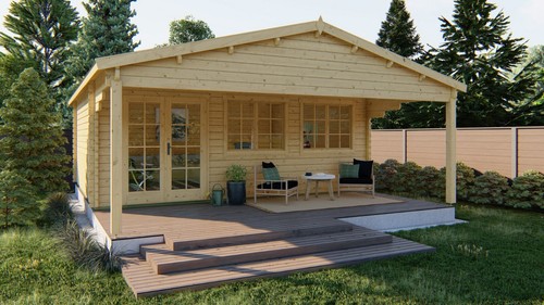 44mm gartenhaus 598x500cm - 44mm,