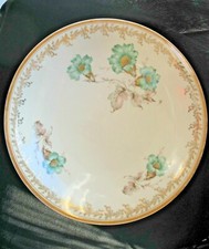 PMR Jaeger&co. Us Zone große Porzellanschale Creme, Blumen, Golddekor 31 cm