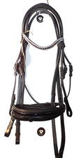 Trense schwarz Leder Lackleder