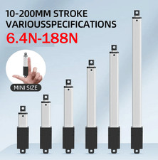 12V Micro Mini Linearmotor 64N 32N 188N Linearantrieb Elektrischer 10~100MM