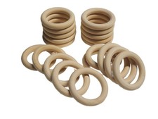 Holzringe ∅ 50 mm natur - 20