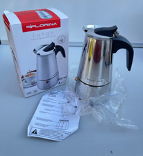 Florina Lungo Espressokocher 4 Tassen 200ml Herdplatten Espressomaschine OVP NEU