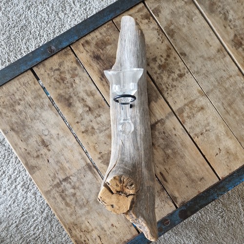 Massiver holz wandkerzenhalter - holz,