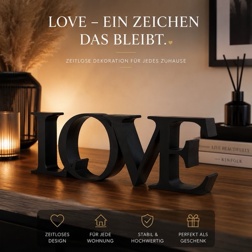 Love deko schriftzug - deko,