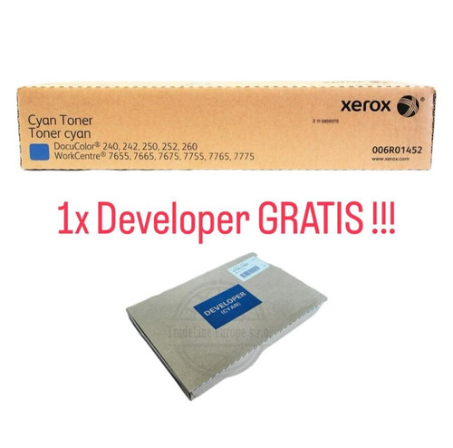 Xerox doppelpack cyan toner - doppelpack, dc