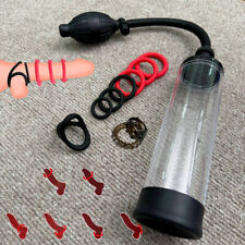 Penispumpe Vakuumpumpe mit 8er Penisringe Cockring Impotenzhilfe Potenzsteigerun